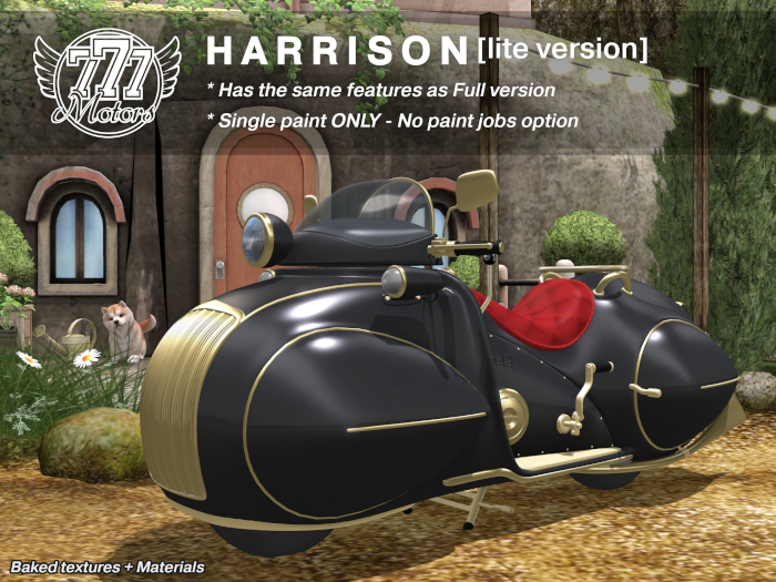 Second Life Marketplace [777lite] HARRISON Deluxe Black (Add)